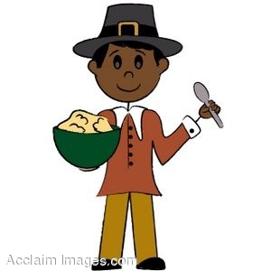 300x300 Clip Art Of A Black Pilgrim Boy
