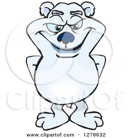 450x470 Polar Bear Standing Clipart
