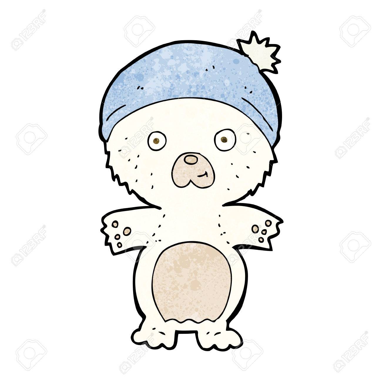 1300x1300 Cartoon Cute Polar Bear In Hat Royalty Free Cliparts, Vectors,