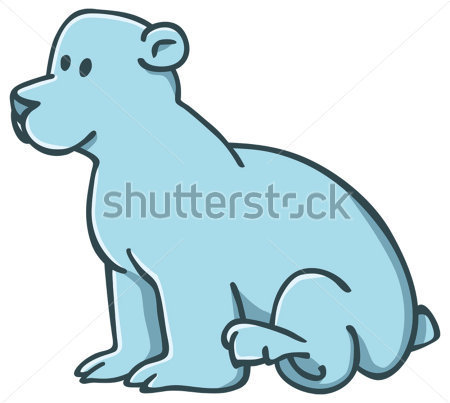 450x403 Cute Polar Bear Clipart