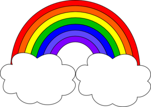 299x213 Black And White Rainbow Outline Free Clipart Images 2