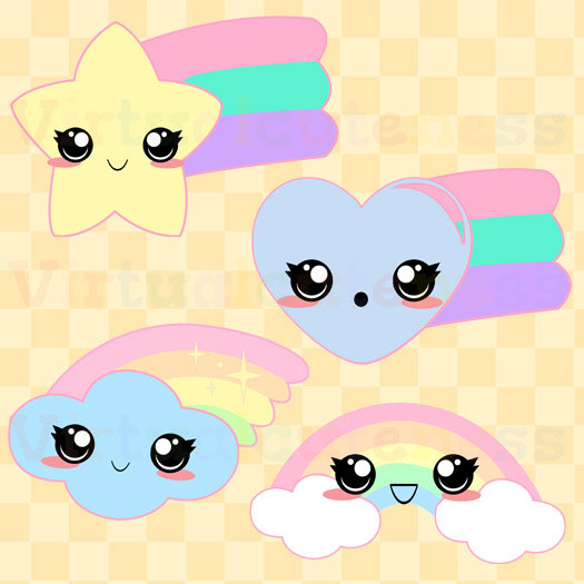 525x525 Pastel Rainbow Clipart