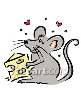 263x350 Cute Little Mouse Eating Swiss Cheese