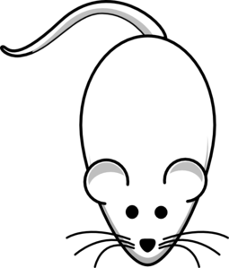 255x299 Cute Rat Clipart Black And White