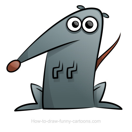 450x450 Rat Drawing (Sketching + Vector)