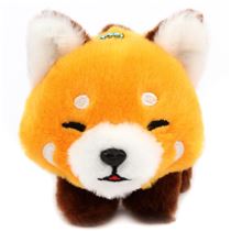 210x210 Cute Orange Red Panda Eyes Closed Plush Toy Lesser Panda Chan