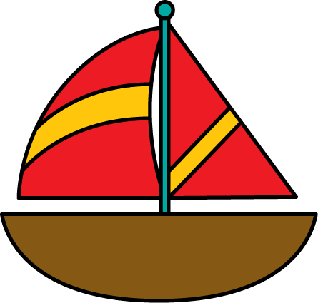 445x425 Cute Clipart Sailboat