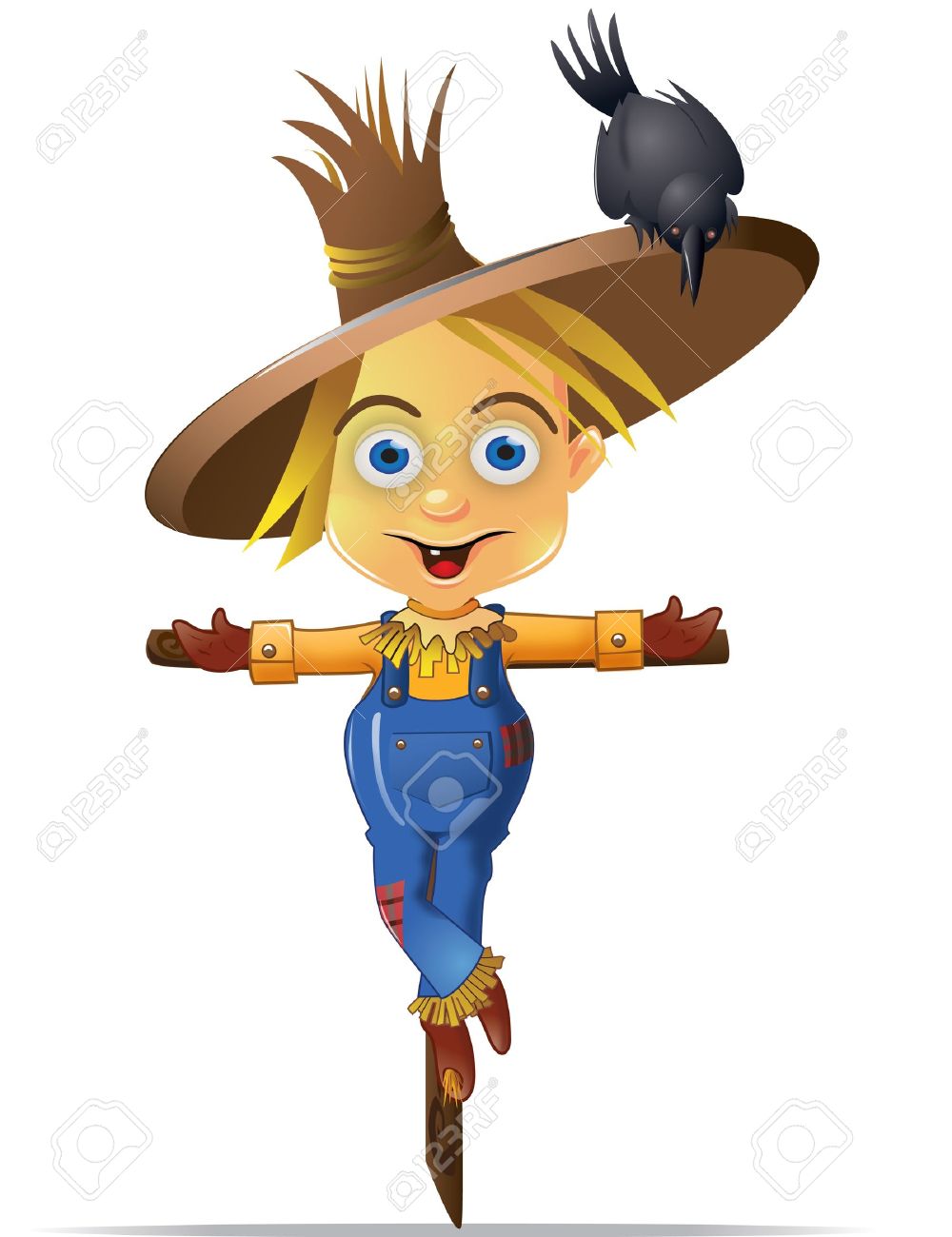 1000x1300 Cute Boy Scarecrow Clipart