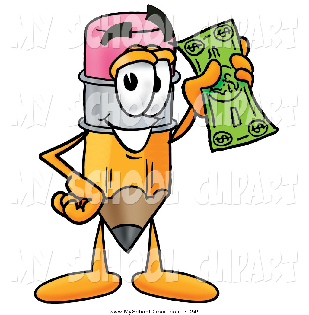 1024x1044 Cliprt Of Cute Pencil Mascot Cartoon Character Holding