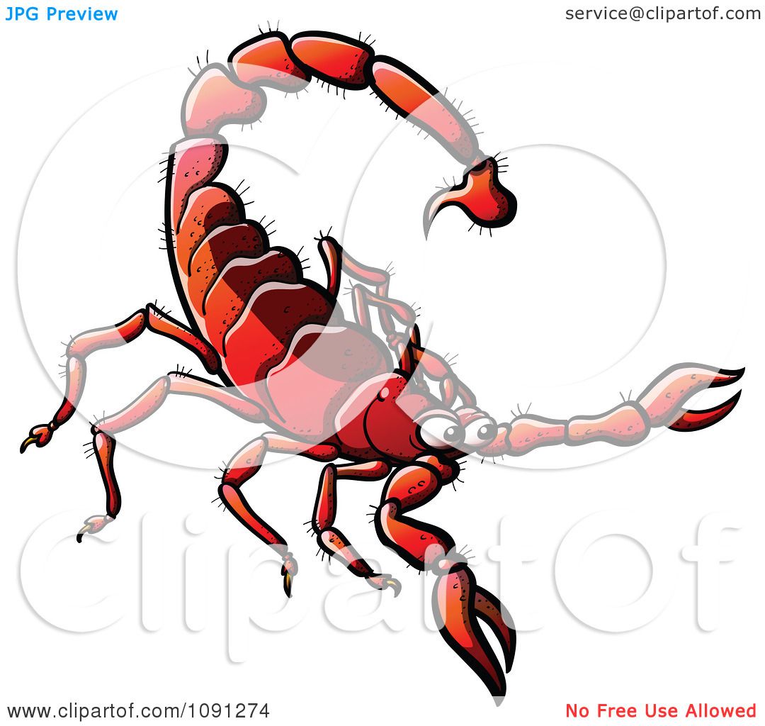 1080x1024 Clipart Red Scorpion
