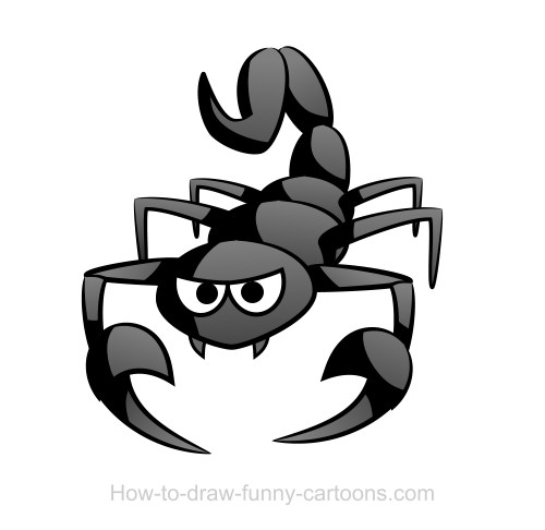 500x486 Drawings Of Scorpions (Sketching + Vector)