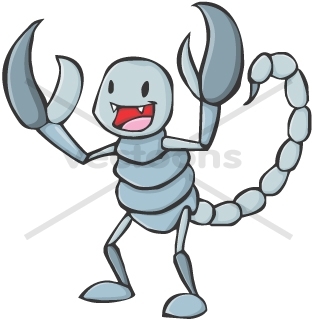 312x320 Scorpion In Hand Drawn Style