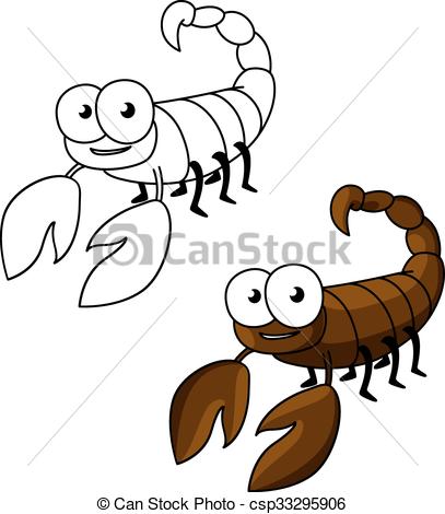 407x470 Scorpion Clipart Cartoon