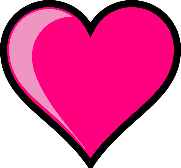 600x557 Cute Heart Clipart
