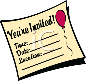 350x327 Invitation Clip Art
