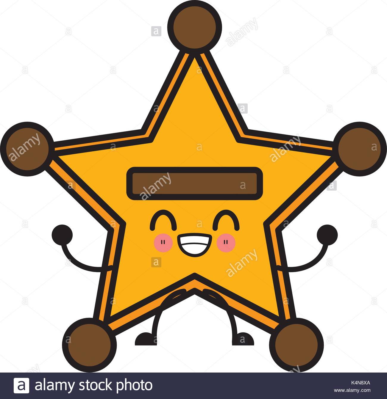 1300x1342 Star Shape Symbol Cute Kawaii Cartoon Stock Vector Art