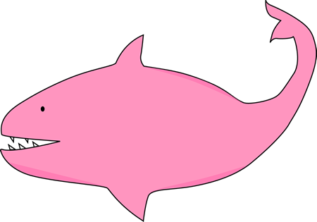 450x315 Pink Shark Clip Art