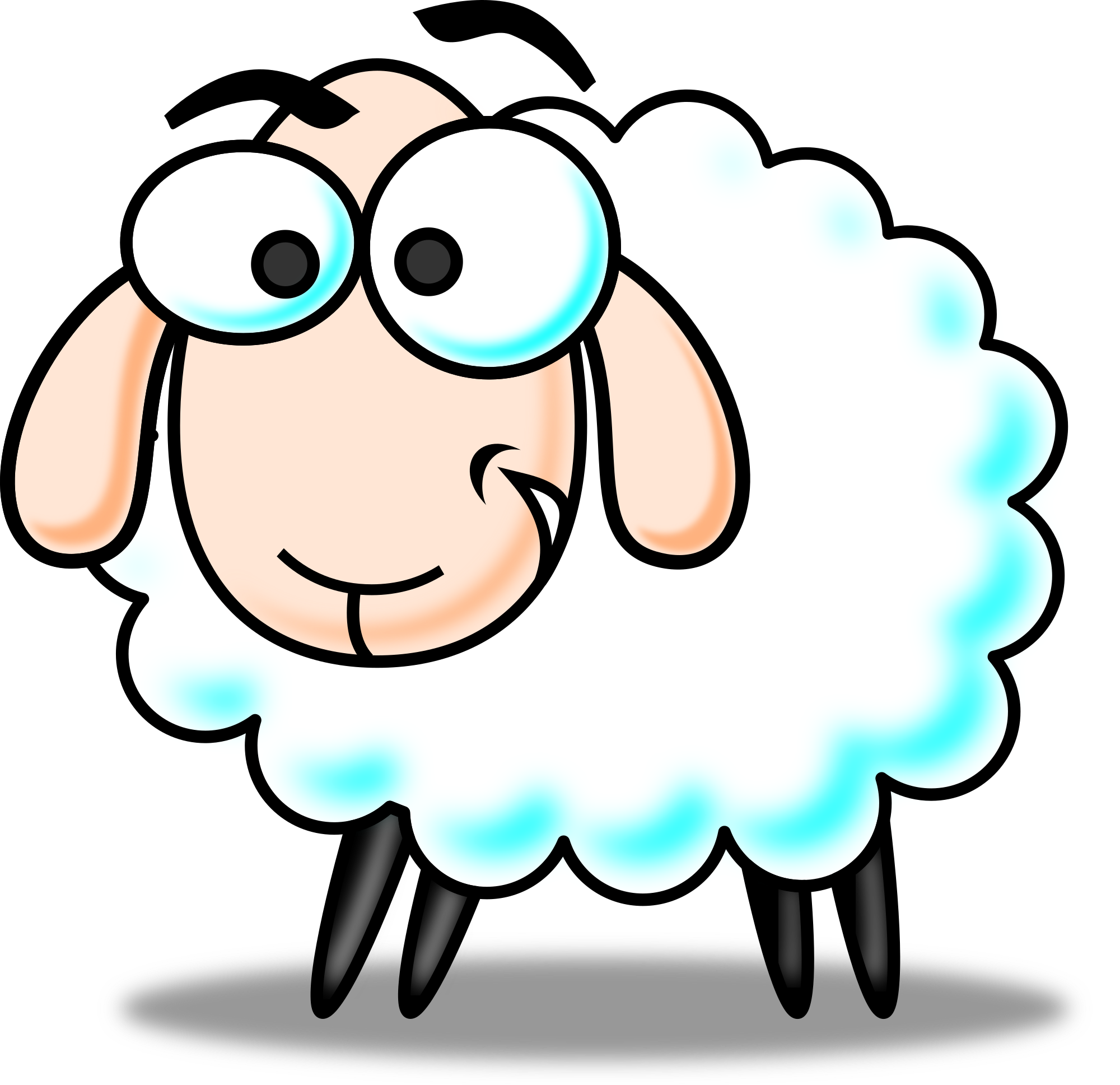 2000x1937 Cute Sheep Clipart