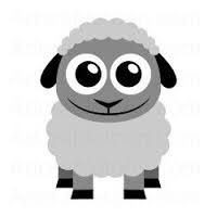 200x200 Cute Blue Sheep