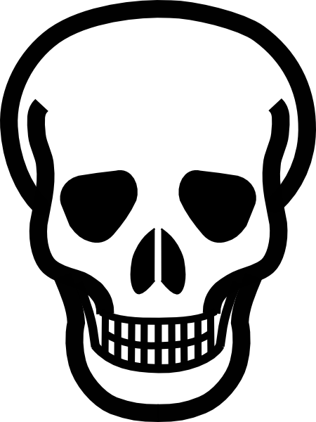 450x600 Totetude Skull Outline Clip Art