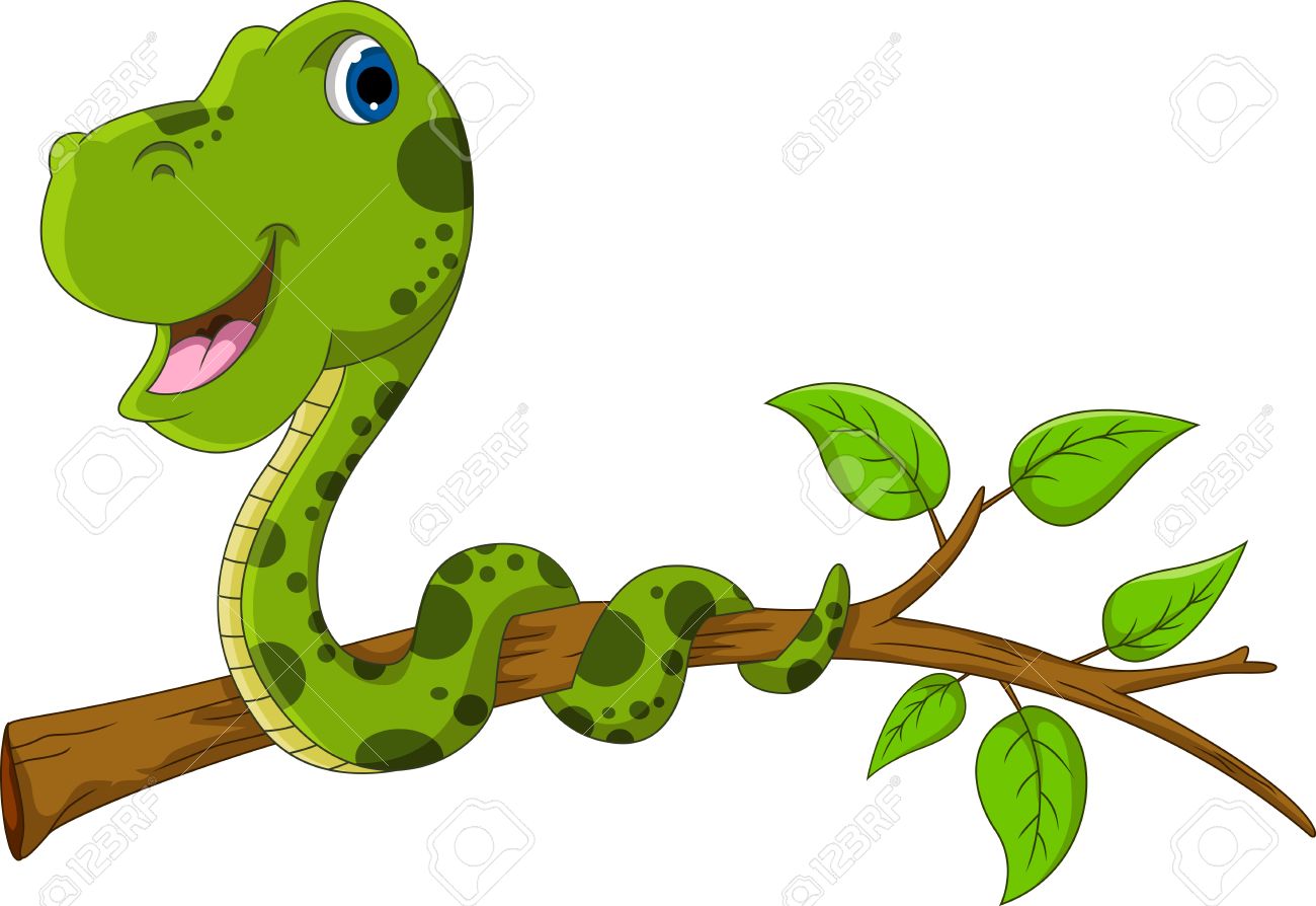 1300x894 Tree Snake Clipart Cartoon