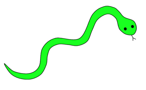 500x310 Cute Snake Clipart
