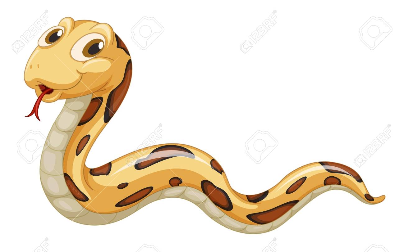 1300x812 Cute Snake Sliding Along The Ground Royalty Free Cliparts, Vectors