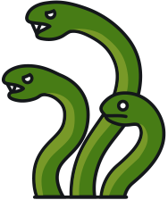 188x224 Snakes Clipart