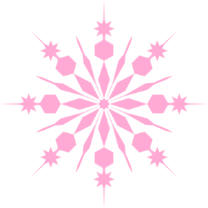 300x300 Snowflake Pinky Pink Clip Art