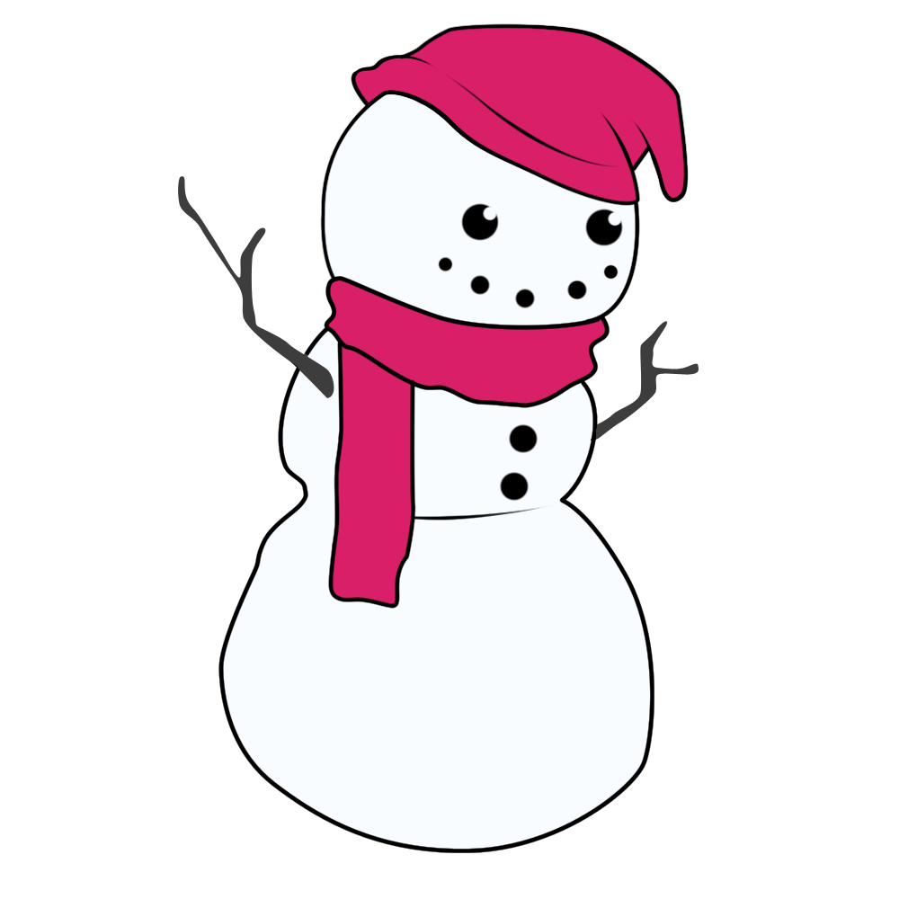 1000x1000 Snowman Clipart