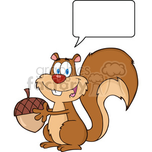 300x300 Royalty Free 6729 Royalty Free Clip Art Cute Squirrel Cartoon