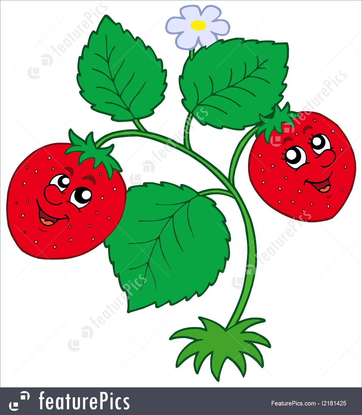 1216x1392 Illustration Of Cute Strawberry