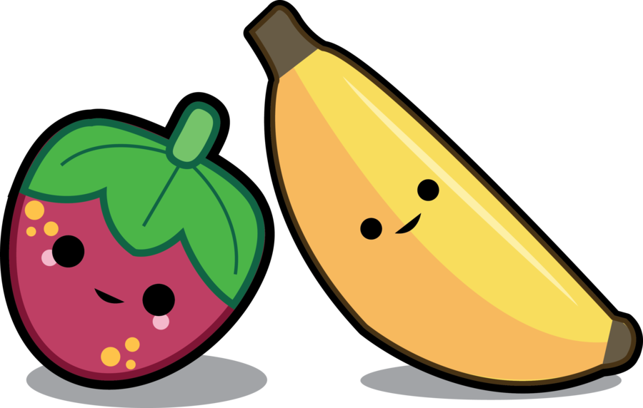 900x572 Strawberry Banana Clipart