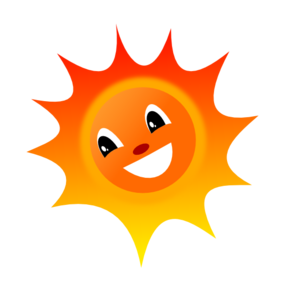 291x299 Smiley Sun Clip Art