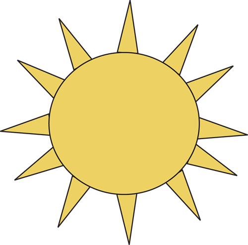 500x493 Sun For Letter S Clip Art