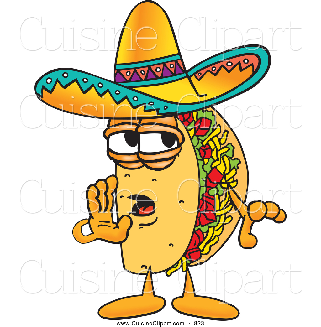 1024x1044 Cuisine Clipart Of A Cute Taco Mascot Cartoon Character Whispering