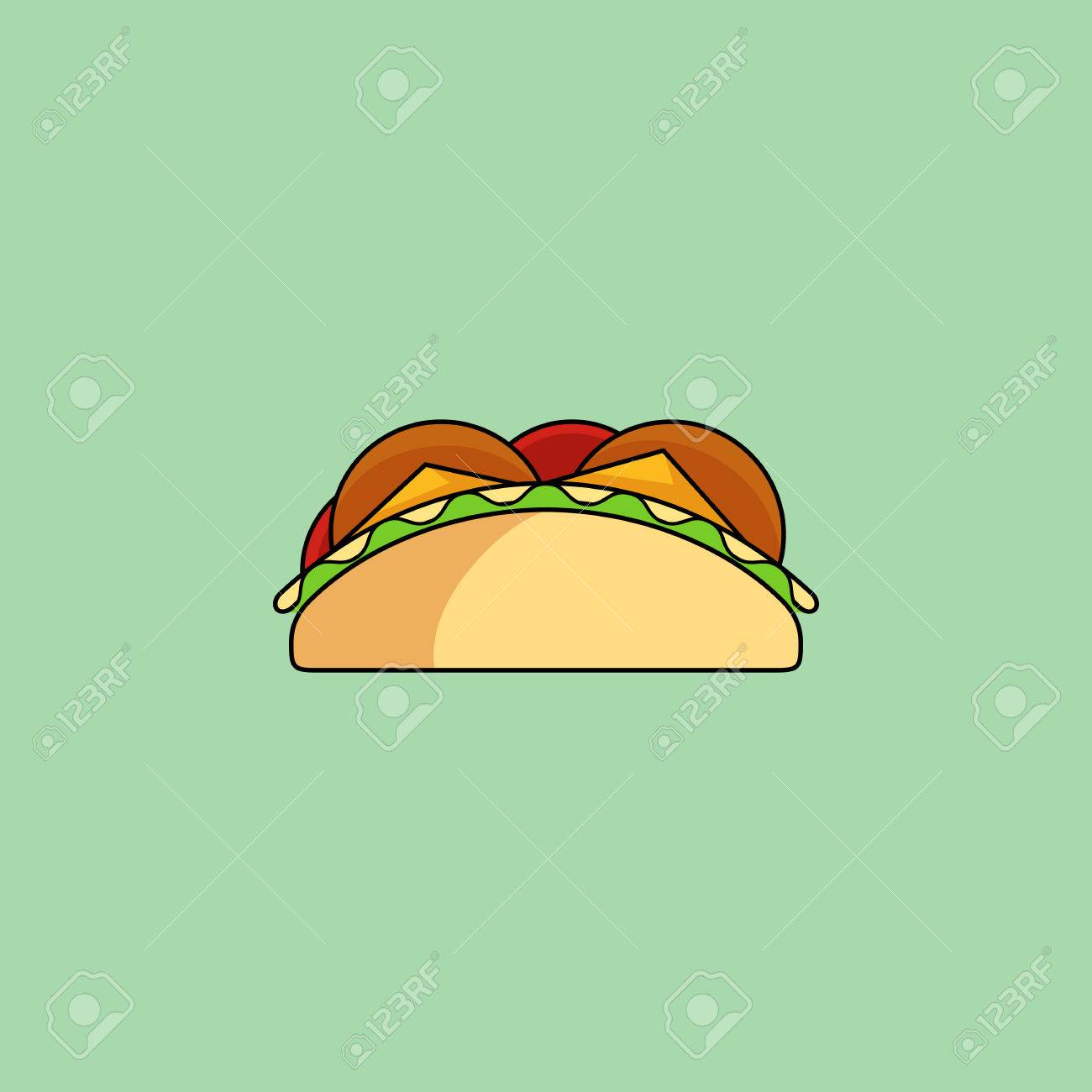 1300x1300 Cute Cartoon Taco Related