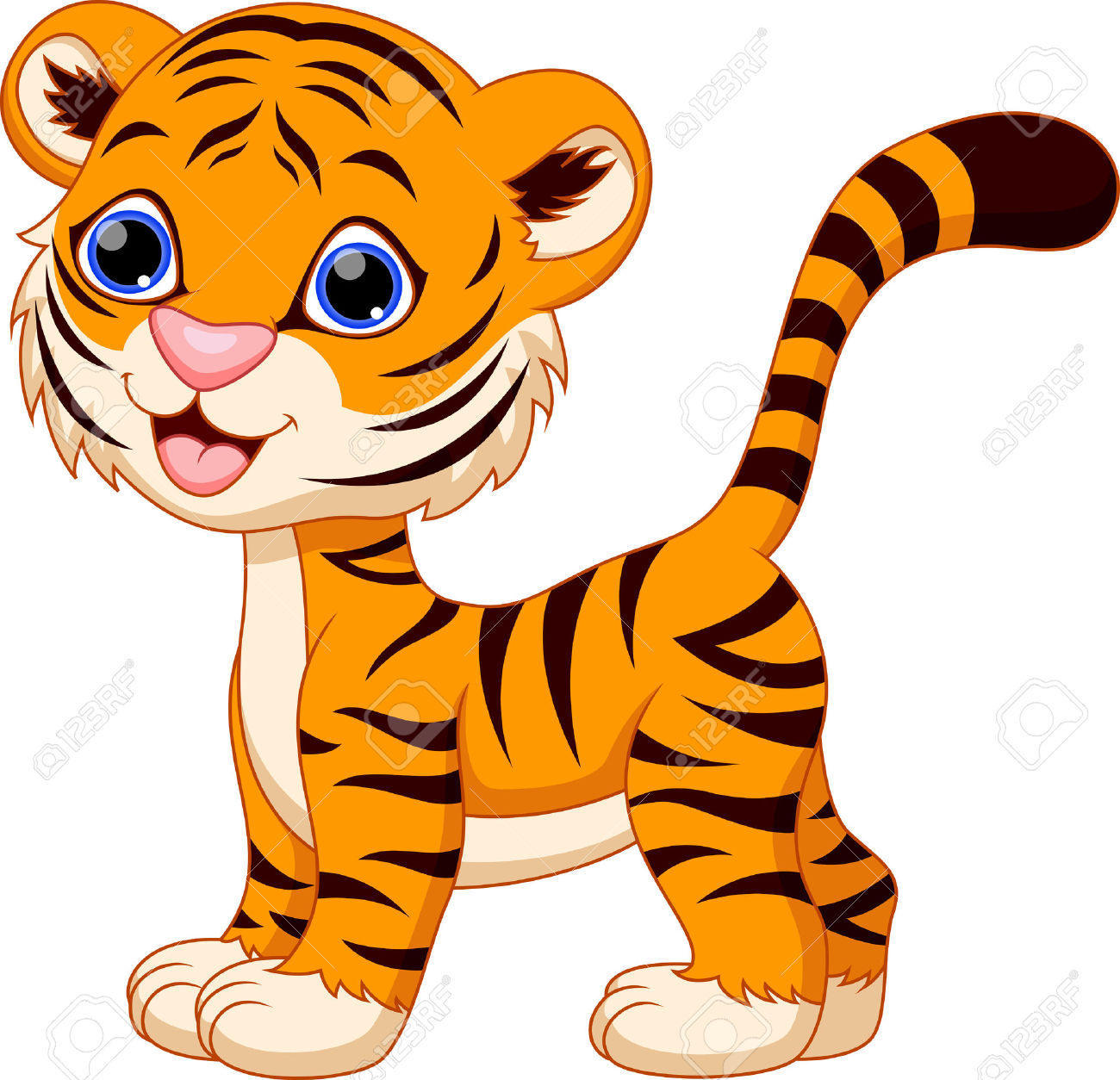 1300x1254 Tiger Clipart Silly