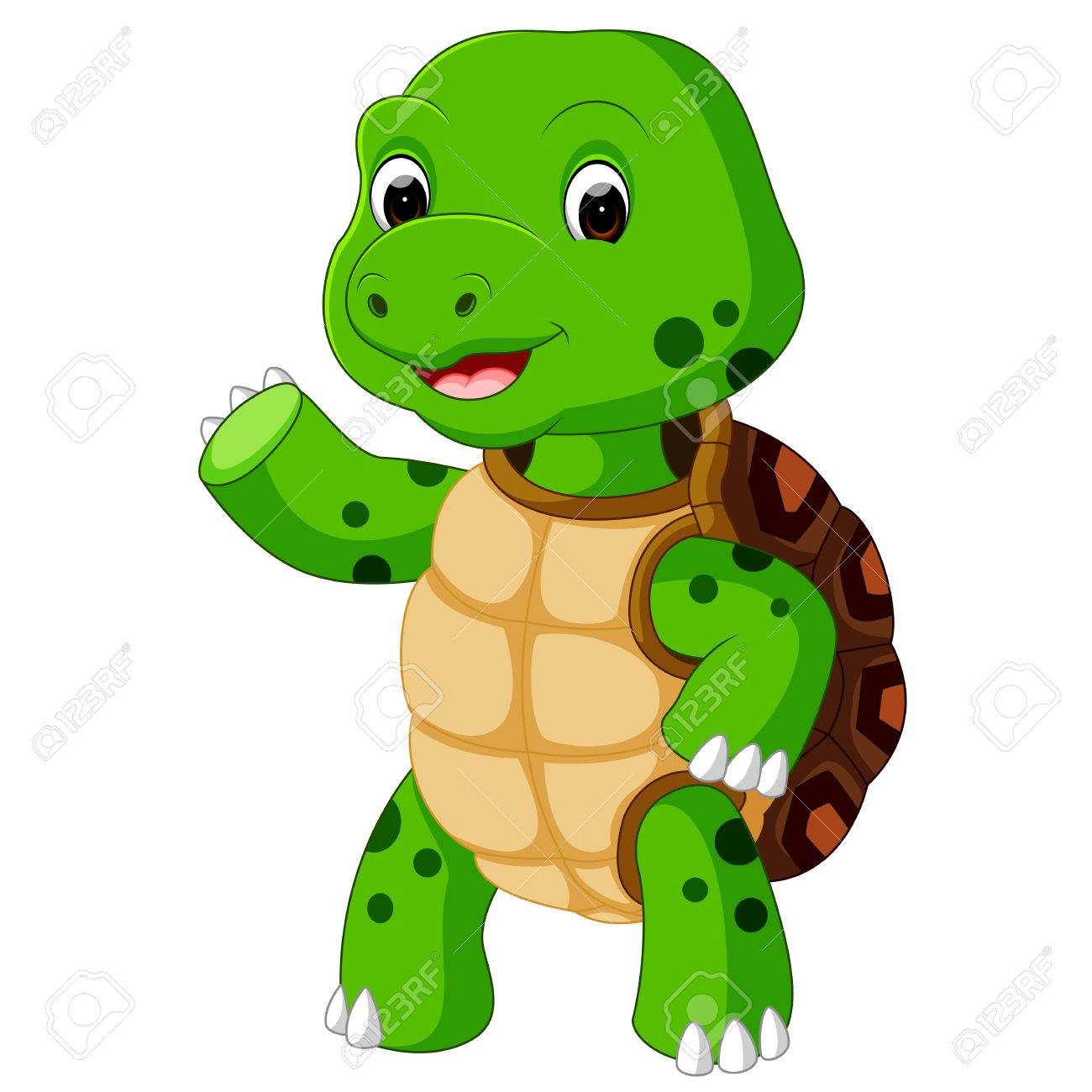 1300x1300 Cute Turtle Cartoon Stock Photo, Picture And Royalty Free Image