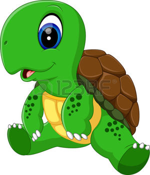 300x350 Turtle Pose Illustration Of Cute Turtle Cartoon Ilustrations