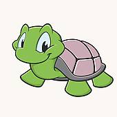 170x170 Clip Art Of Cute Turtle K16735876