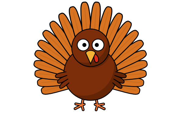 600x375 How To Draw A Cartoon Turkey Goinkscape!