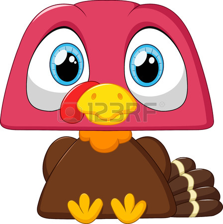448x450 Cute Turkey Cartoon Hold Blank Sign Stock Photo, Picture