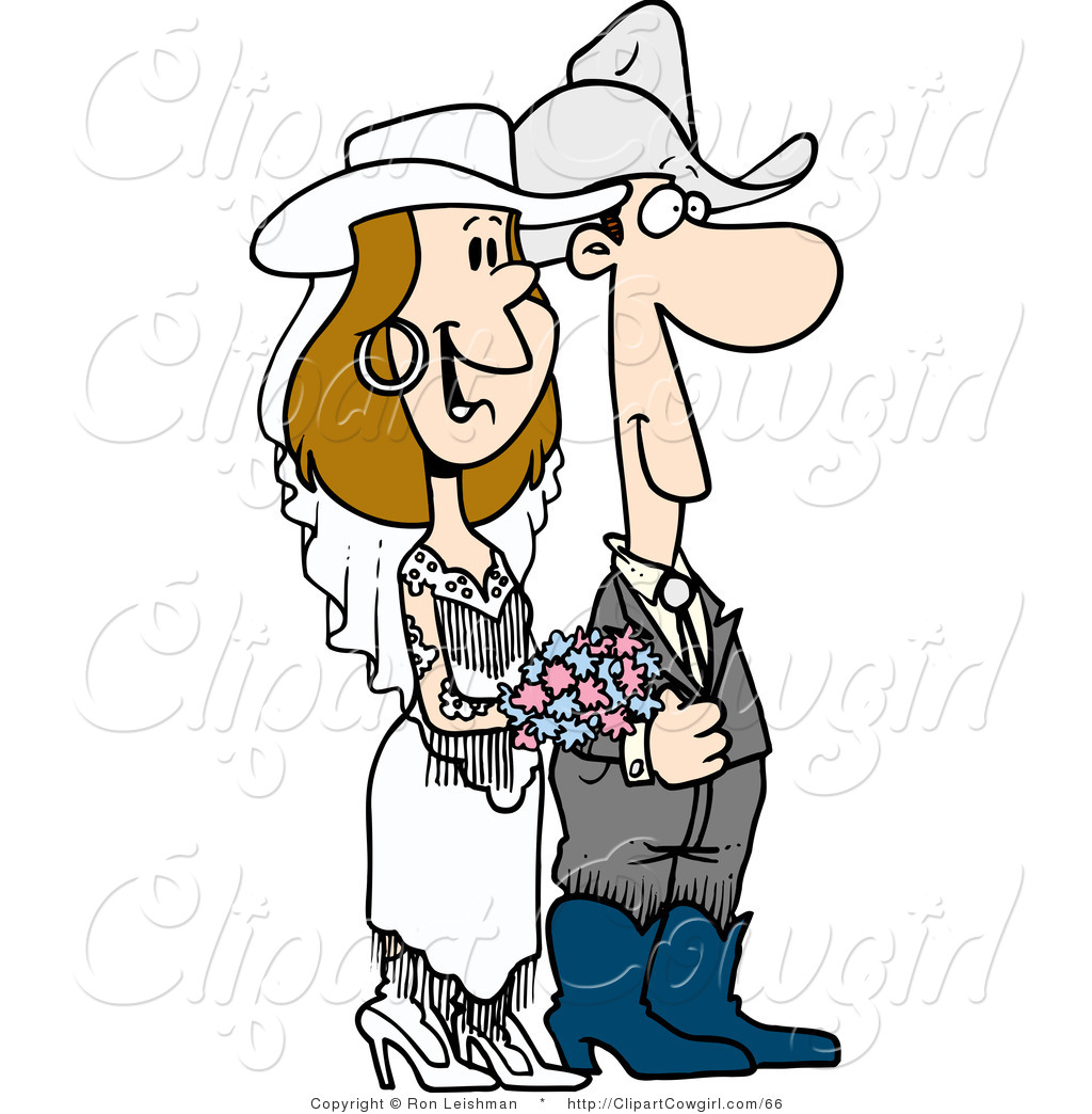 1024x1044 Clipart Of A Cowboy Wedding Couple By Toonaday