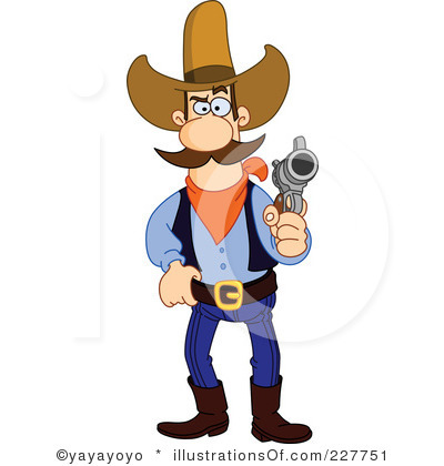 400x420 Clipart Of Cowboy