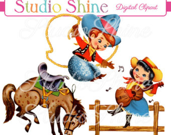 340x270 Cowboy Clipart Etsy