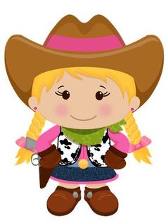 236x313 Wild West Cute Cowboy Clipart Red Amp Blue Instant Download Western