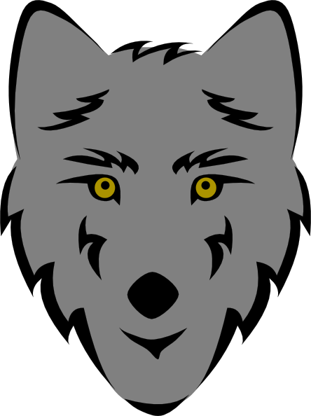 444x594 Wolf Clipart Easy