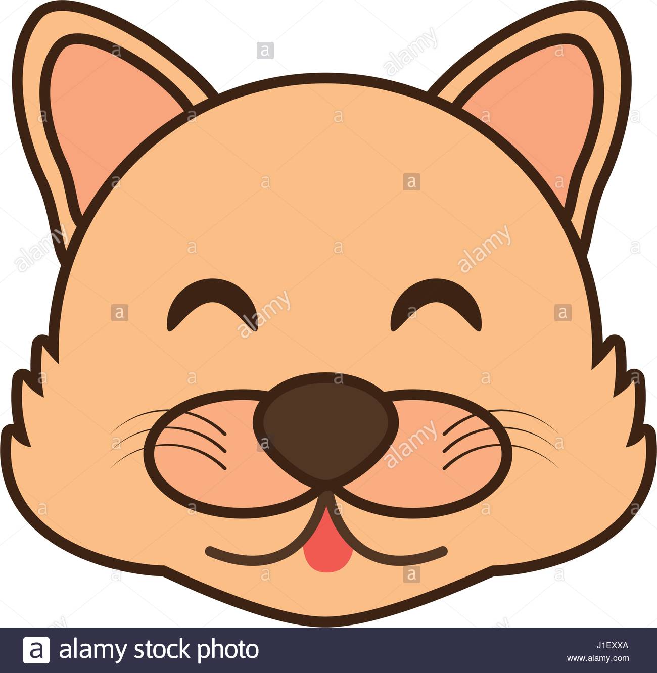 1300x1332 Cute Wolf Face Kawaii Style Stock Vector Art Amp Illustration