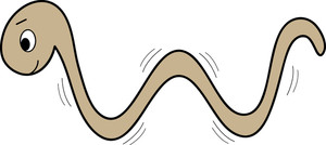 300x134 Worm Clipart Image